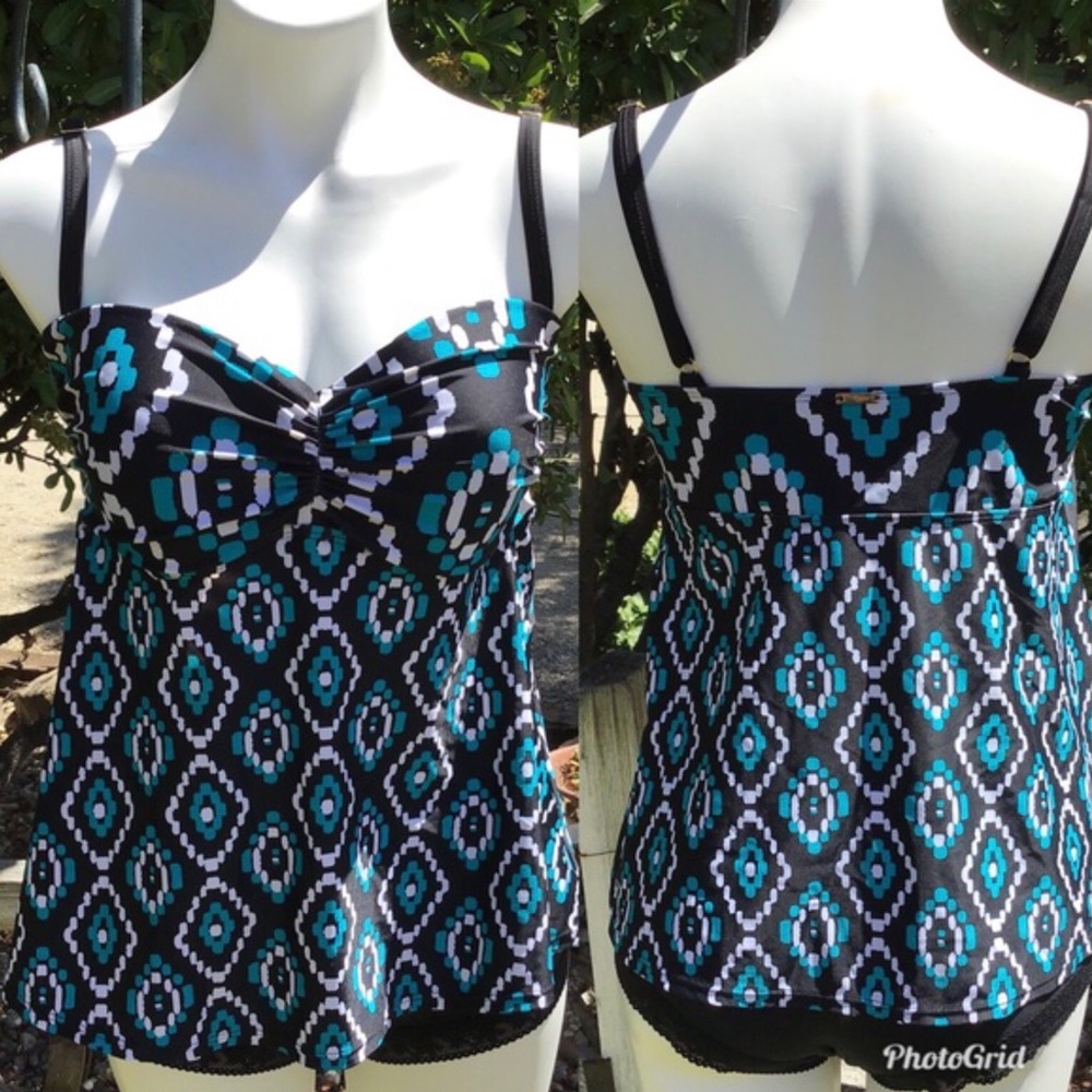 Jones New York Tankini Swim Top
